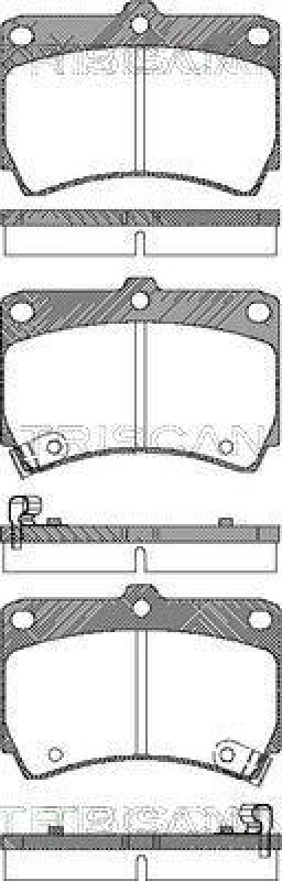 TRISCAN 8110 50965 Bremsbelag Vorne für Mazda 121, 323