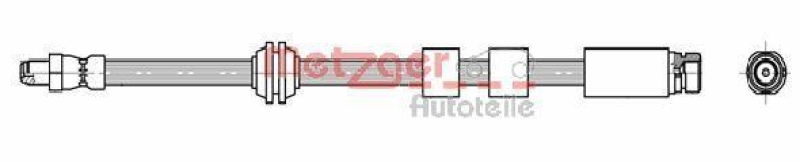 METZGER 4111995 Bremsschlauch f&uuml;r FORD VA links/rechts