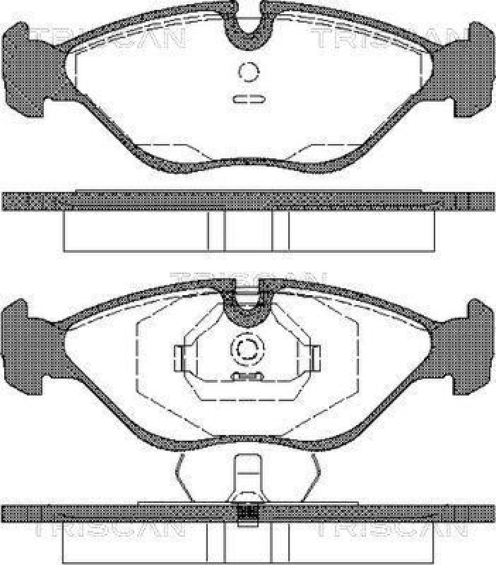 TRISCAN 8110 65985 Bremsbelag Vorne f&uuml;r Saab 9000