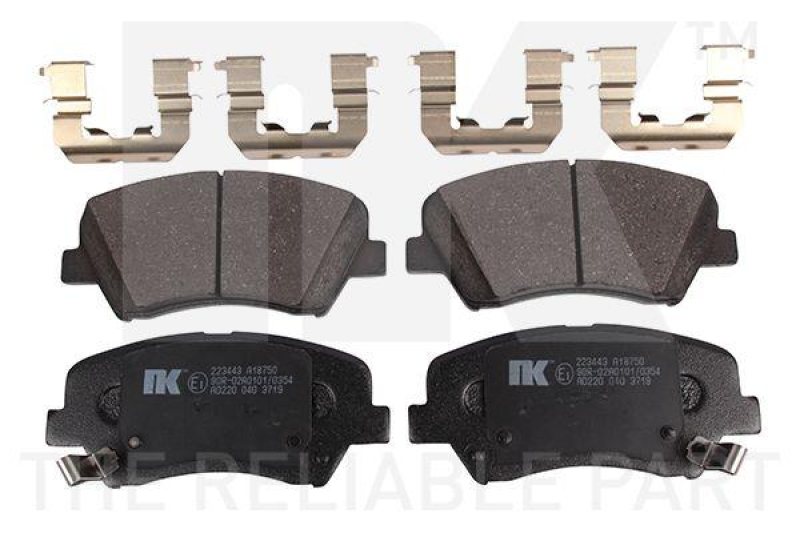 NK 223443 Bremsbelagsatz, Scheibenbremse f&uuml;r HYUNDAI, KIA