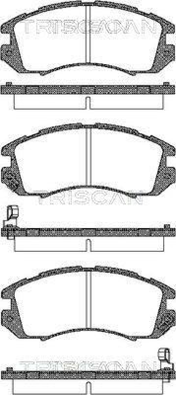 TRISCAN 8110 68170 Bremsbelag Vorne f&uuml;r Subaru Impreza, Legacy