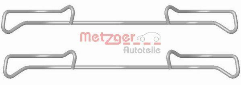 METZGER 109-1678 Zubehörsatz, Scheibenbremsbelag für AUDI/CITROEN/PEUGEOT/RENAULT/SEAT/VW