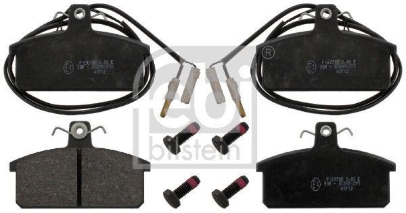 FEBI BILSTEIN 116096 Bremsbelagsatz mit Schrauben f&uuml;r LANCIA