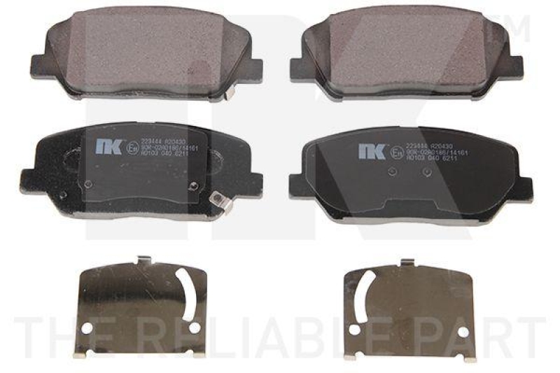 NK 223444 Bremsbelagsatz, Scheibenbremse f&uuml;r HYUNDAI, KIA