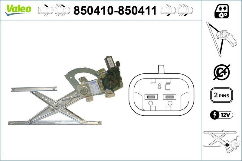 VALEO 850410 Fensterheber vorne links TOYOTA Yaris