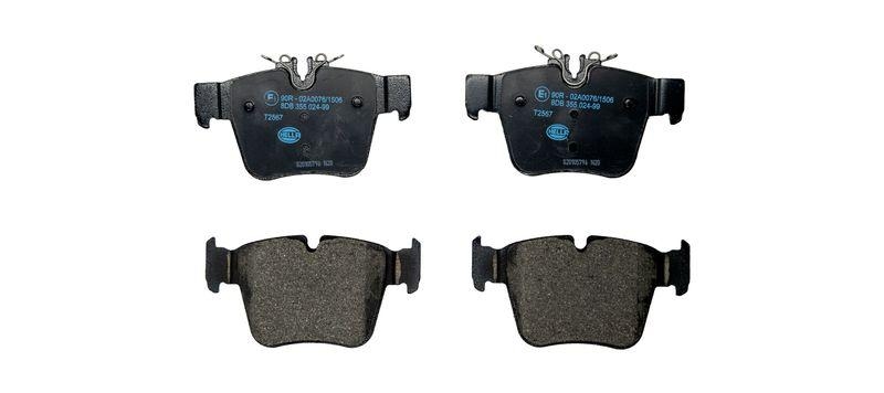 HELLA 8DB 355 024-991 Bremsbelagsatz, Scheibenbremsbelag f&uuml;r MB