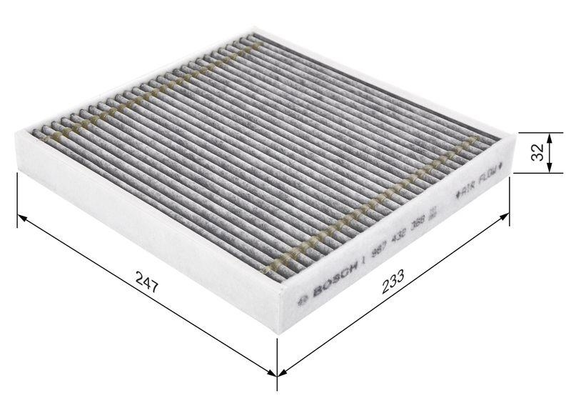 BOSCH 1 987 432 368 Filter Innenraumluft