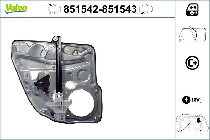 VALEO 851542 Fensterh. hinten links - VW GOLF IV BORA (97>06)