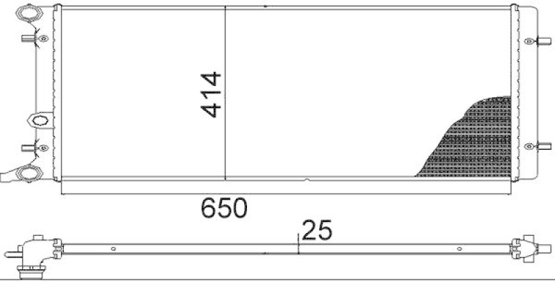 MAHLE CR 368 001S Kühler Motorkühlung