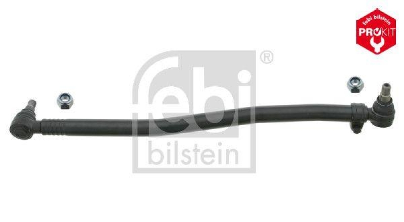 FEBI BILSTEIN 27241 Lenkstange mit Sicherungsmuttern, vom Lenkgetriebe zur 1. Vorderachse f&uuml;r Mercedes-Benz