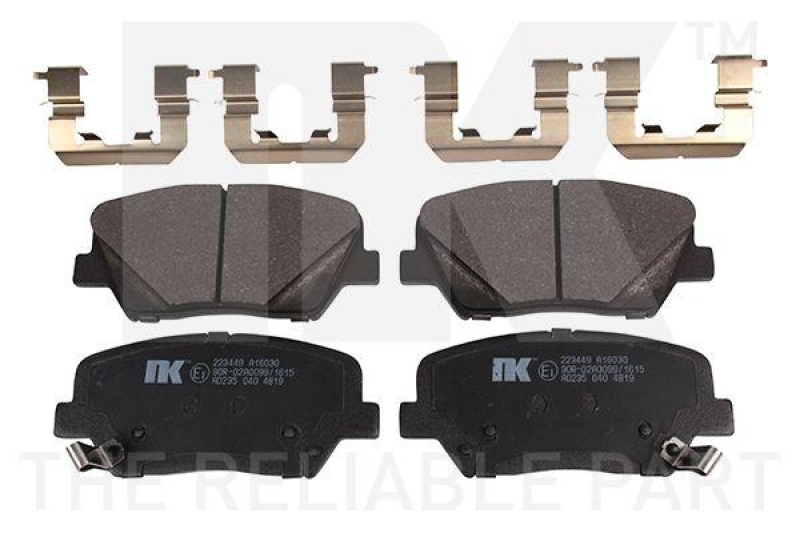 NK 223449 Bremsbelagsatz, Scheibenbremse f&uuml;r HYUNDAI, KIA