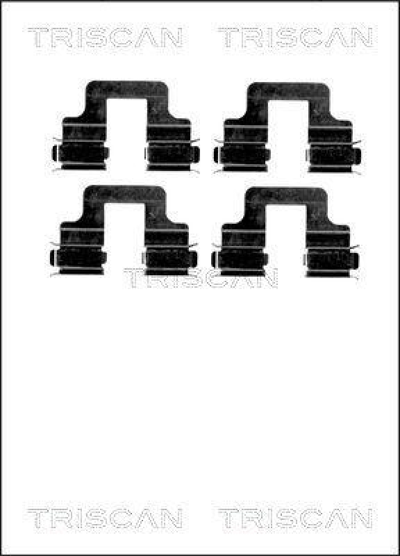 TRISCAN 8105 101629 Montagesatz, Scheibenbremsbelag für Alfa Romeo, Audi, Seat, Sk