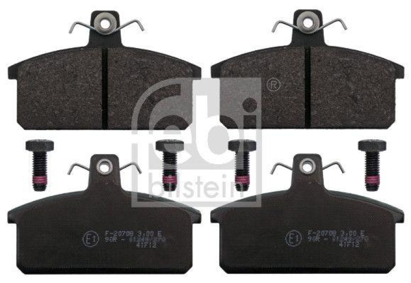 FEBI BILSTEIN 116100 Bremsbelagsatz mit Schrauben f&uuml;r LANCIA
