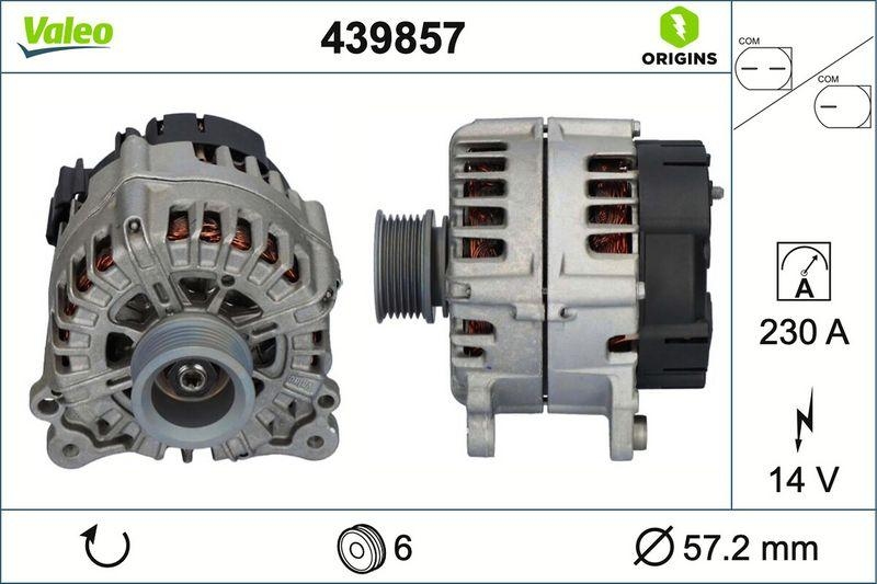 VALEO 439857 Generator Neu - ORIGINS