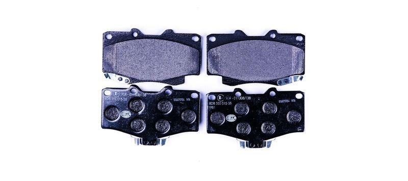 HELLA 8DB 355 015-351 Bremsbelagsatz, Scheibenbremsbelag f&uuml;r TOYOTA/VW