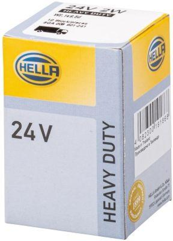 HELLA 8GA 008 901-241 Glühleuchte 24V W2W W2,1x9,5d