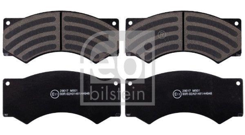 FEBI BILSTEIN 16604 Bremsbelagsatz f&uuml;r Iveco