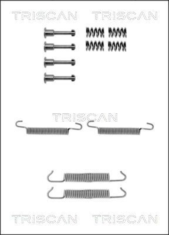 TRISCAN 8105 112065 Montagesatz F. Bremsbacken, Handbremse für Bmw