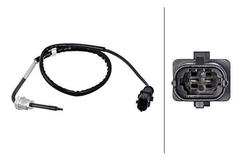 HELLA 6PT 358 181-861 Sensor, Abgastemperatur
