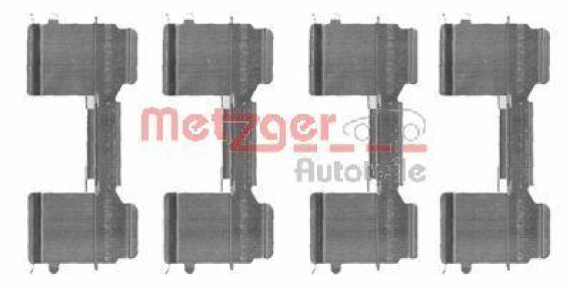 METZGER 109-1726 Zubeh&ouml;rsatz, Scheibenbremsbelag f&uuml;r CITROEN/FIAT/PEUGEOT