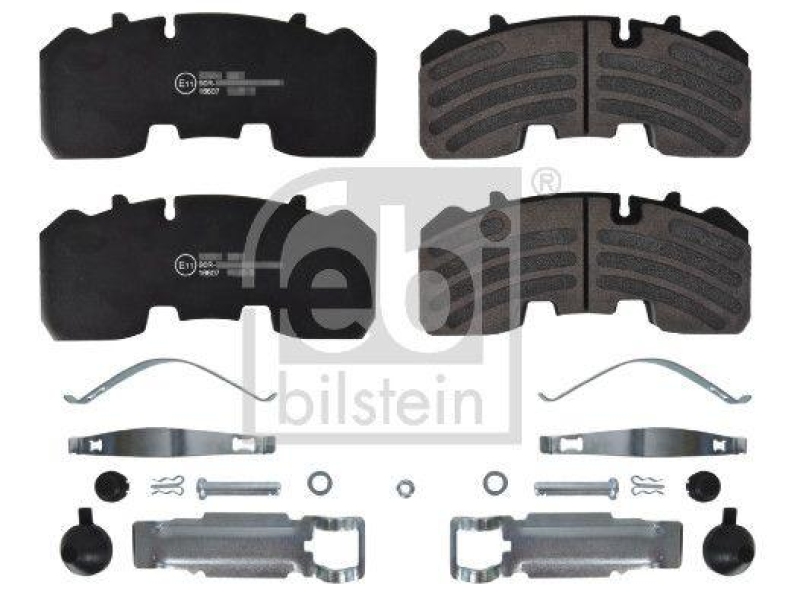 FEBI BILSTEIN 16607 Bremsbelagsatz mit Befestigungsmaterial