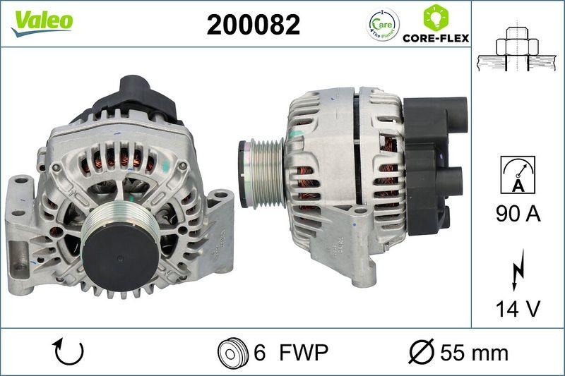 VALEO 200082 Generator - CORE-FLEX - FIAT Punto