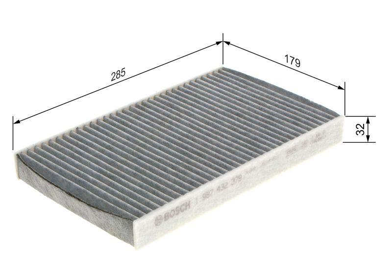 BOSCH 1 987 432 379 Filter Innenraumluft