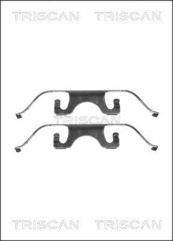TRISCAN 8105 111614 Montagesatz, Scheibenbremsbelag f&uuml;r Bmw
