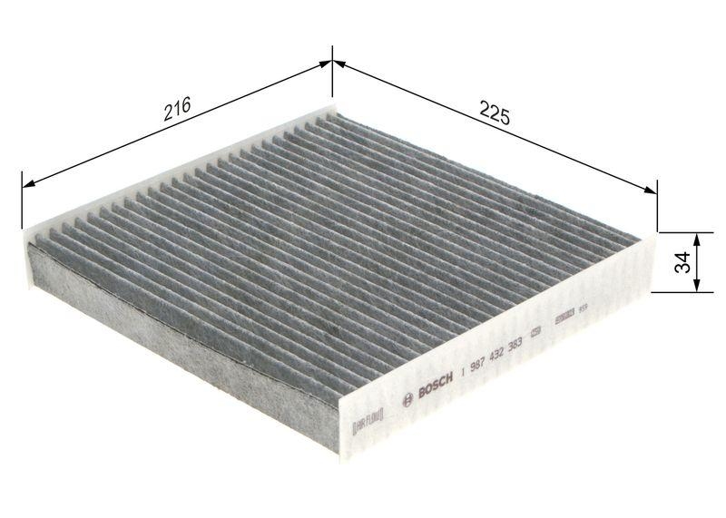 BOSCH 1 987 432 383 Filter Innenraumluft