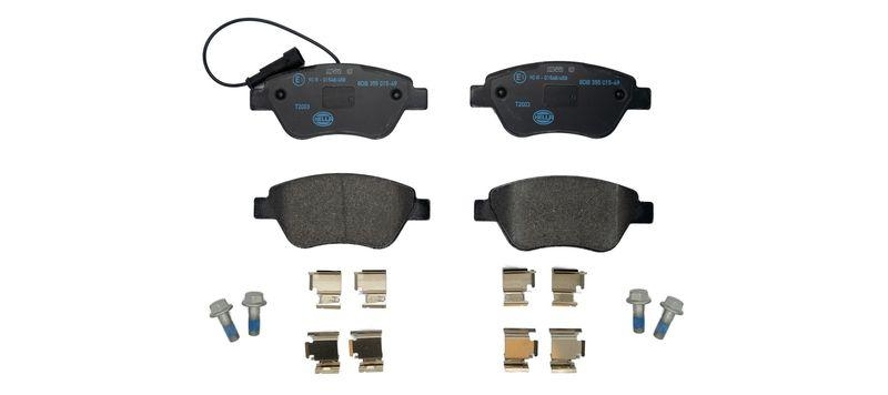 HELLA 8DB 355 015-491 Bremsbelagsatz, Scheibenbremsbelag f&uuml;r FIAT/P.S.A