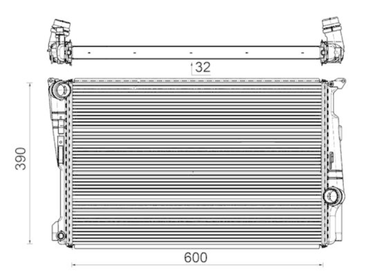 MAHLE CR 877 000P Kühler Motorkühlung