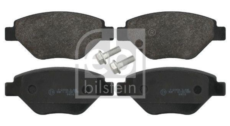 FEBI BILSTEIN 16623 Bremsbelagsatz mit Befestigungsschrauben f&uuml;r Renault