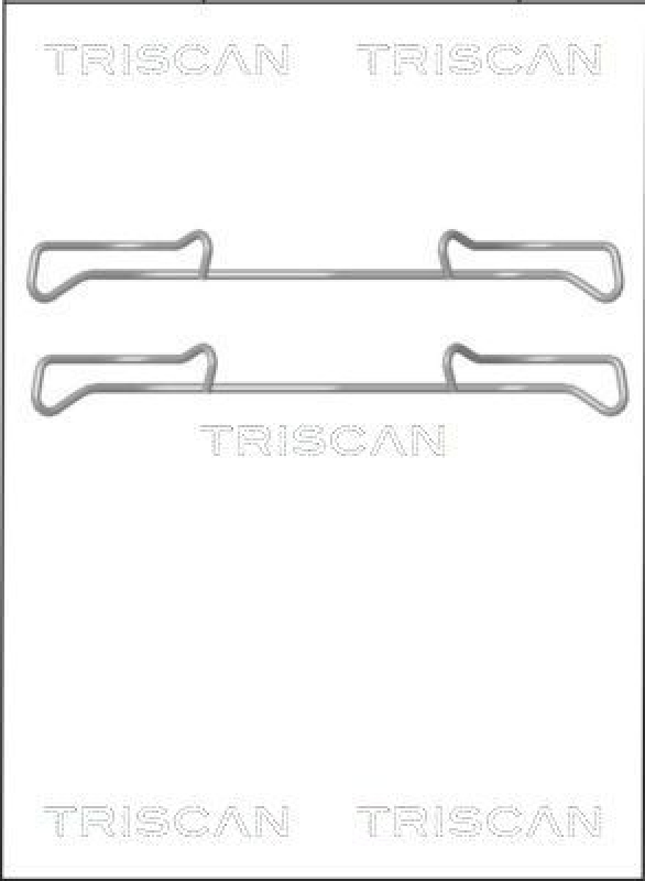 TRISCAN 8105 101642 Montagesatz, Scheibenbremsbelag für Audi, Citroen, Peugeot, Se