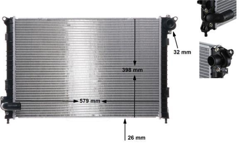 MAHLE CR 983 000S Kühler Motorkühlung