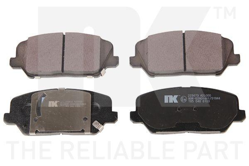 NK 223473 Bremsbelagsatz, Scheibenbremse f&uuml;r HYUNDAI, KIA