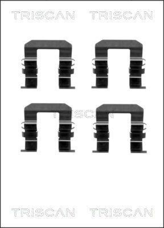 TRISCAN 8105 101644 Montagesatz, Scheibenbremsbelag f&uuml;r Chevrolet, Hyundai, Opel,