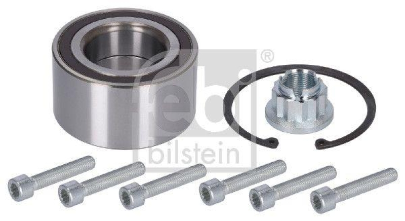 FEBI BILSTEIN 34789 Radlagersatz mit ABS-Impulsring und Anbaumaterial f&uuml;r VW-Audi