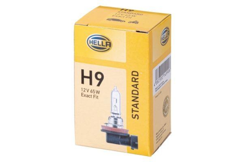 HELLA 8GH 008 357-001 Glühleuchte 12V H9 PGJ19-5