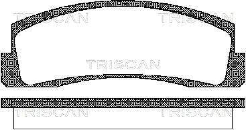 TRISCAN 8110 70124 Bremsbelag Vorne f&uuml;r Lada Niva