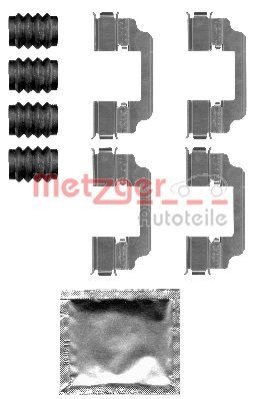 METZGER 109-1826 Zubehörsatz, Scheibenbremsbelag für BMW