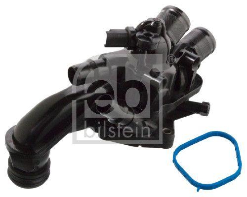 FEBI BILSTEIN 107657 Thermostat mit Geh&auml;use, Dichtung und Temperaturschalter f&uuml;r Peugeot