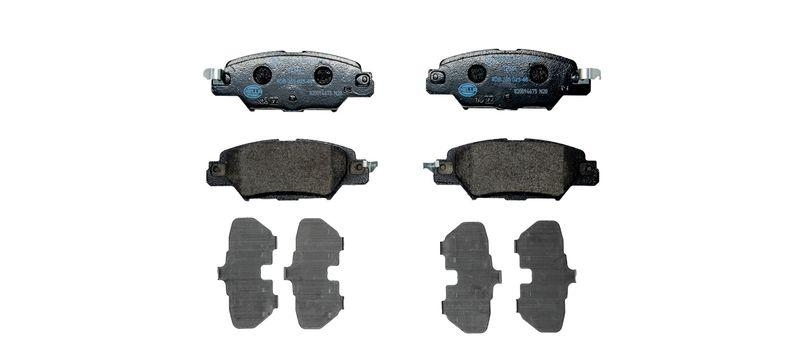 HELLA 8DB 355 025-461 Bremsbelagsatz, Scheibenbremsbelag f&uuml;r MAZDA