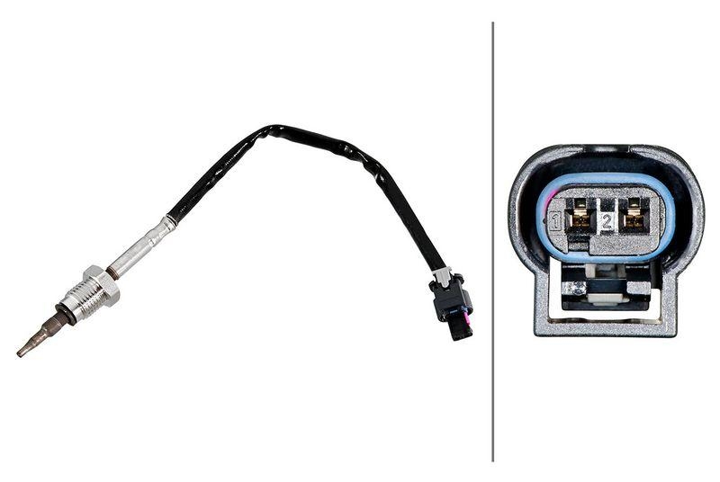 HELLA 6PT 358 226-241 Sensor, Abgastemperatur