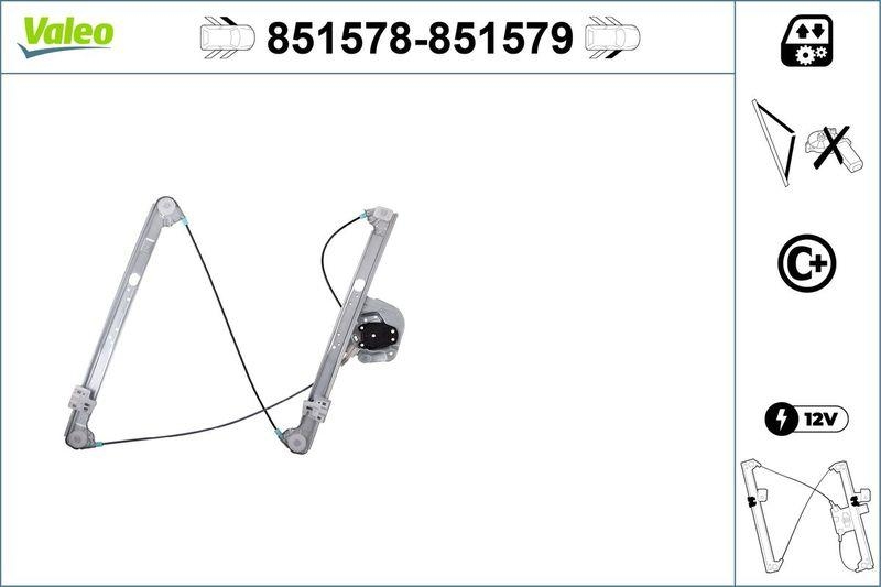 VALEO 851578 BMW X5 E53 Fensterheber FL
