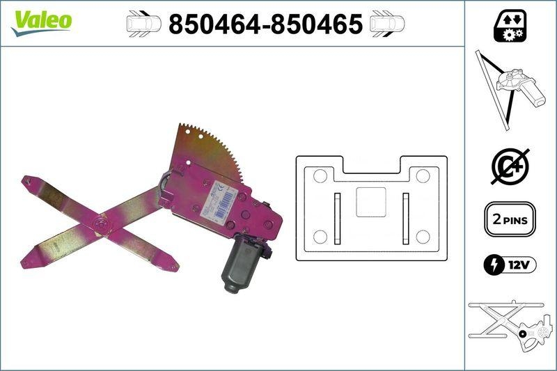 VALEO 850464 Fensterheber vorne links VOLVO 240