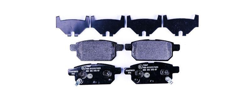 HELLA 8DB 355 015-871 Bremsbelagsatz, Scheibenbremsbelag f&uuml;r SUZUKI