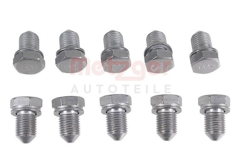 METZGER 8030062 Verschlussschrauben-Set, &Ouml;lwanne f&uuml;r AUDI/SEAT/SKODA/VW INHALT 10 ST&Uuml;CK