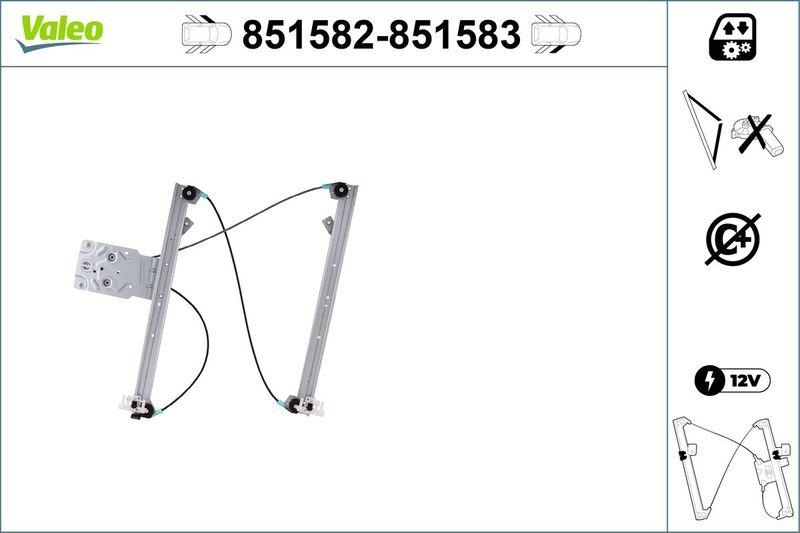 VALEO 851582 Citroen Xsara Picasso- Fensterheber VL