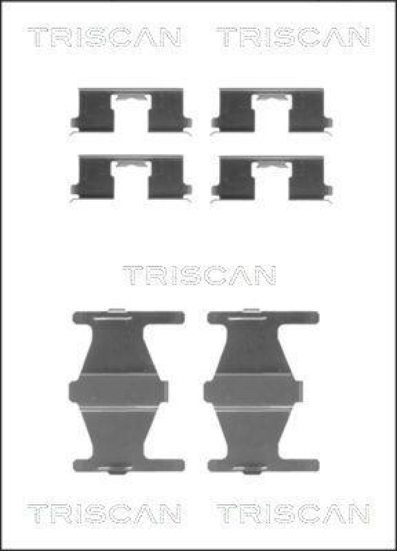 TRISCAN 8105 141589 Montagesatz, Scheibenbremsbelag f&uuml;r Nissan