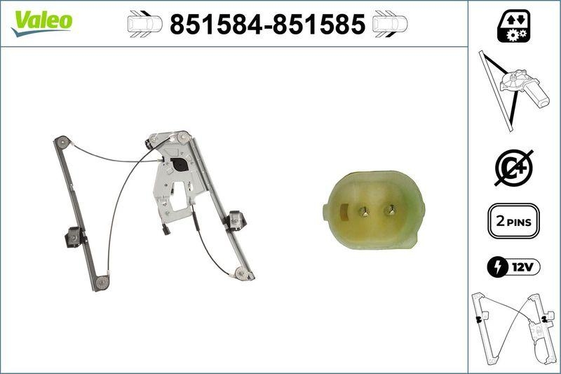 VALEO 851584 BMW E39 / 5 Series - Fensterheber VL